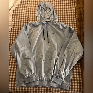 Nike Men's Silver Windbreaker Jacket